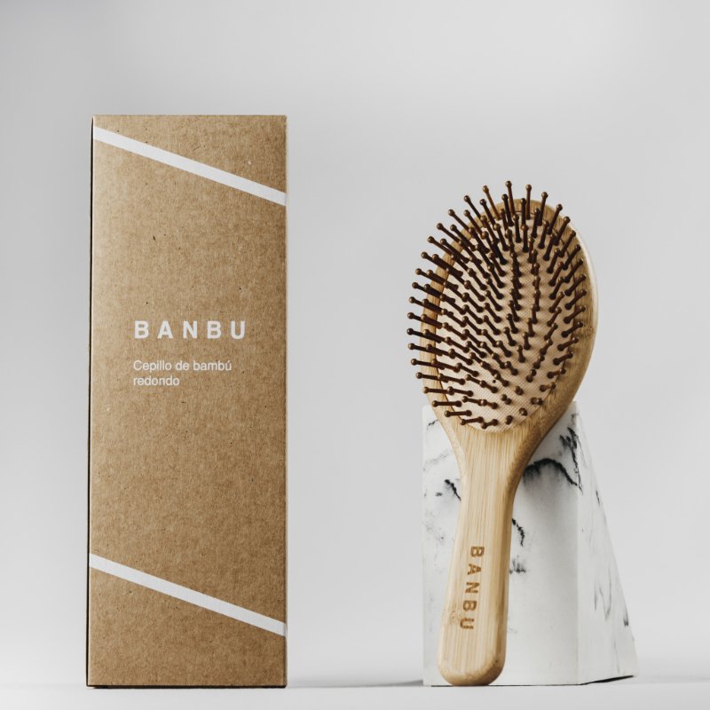 Round Wooden Hairbrush